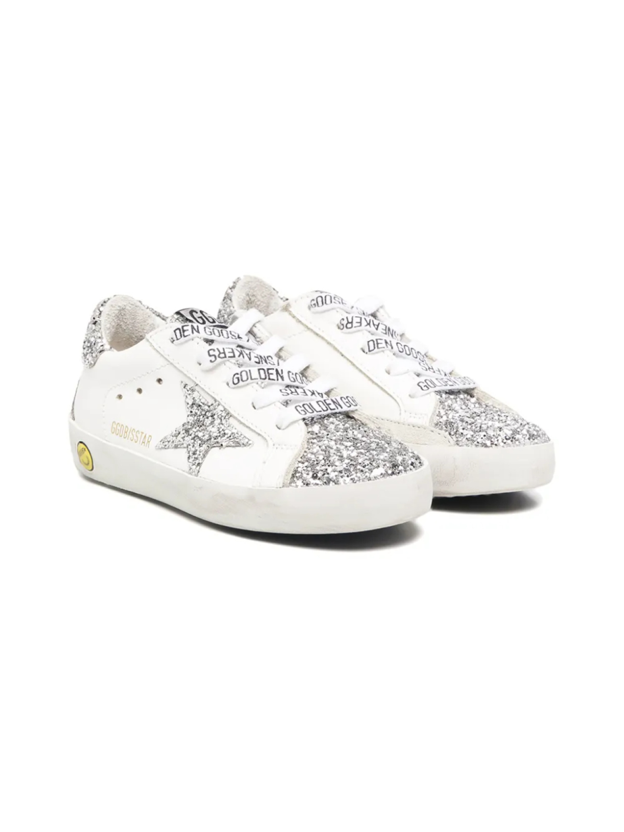 

Golden Goose Kids кроссовки с блестками, белый