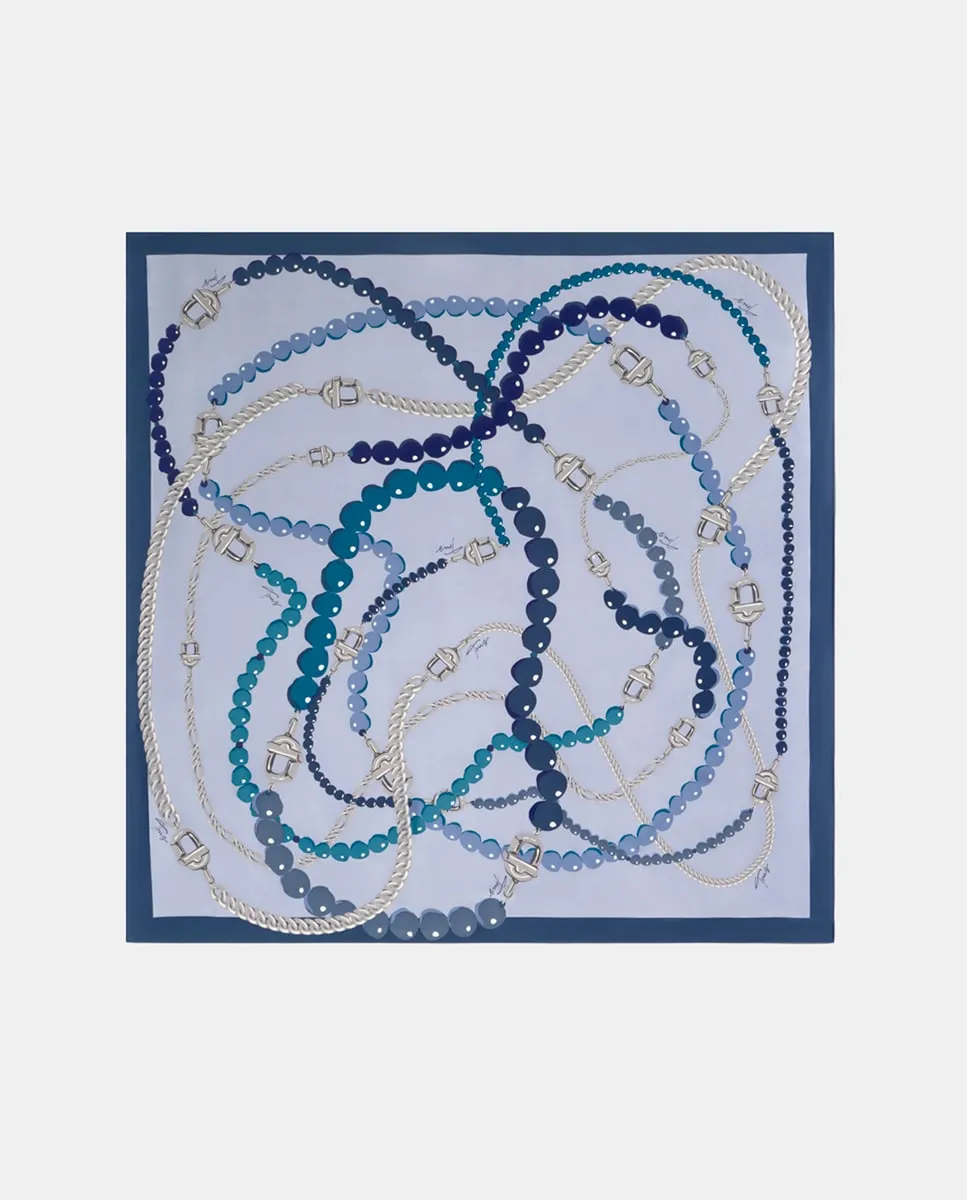 

Большой платок Manifesto Tous, синий