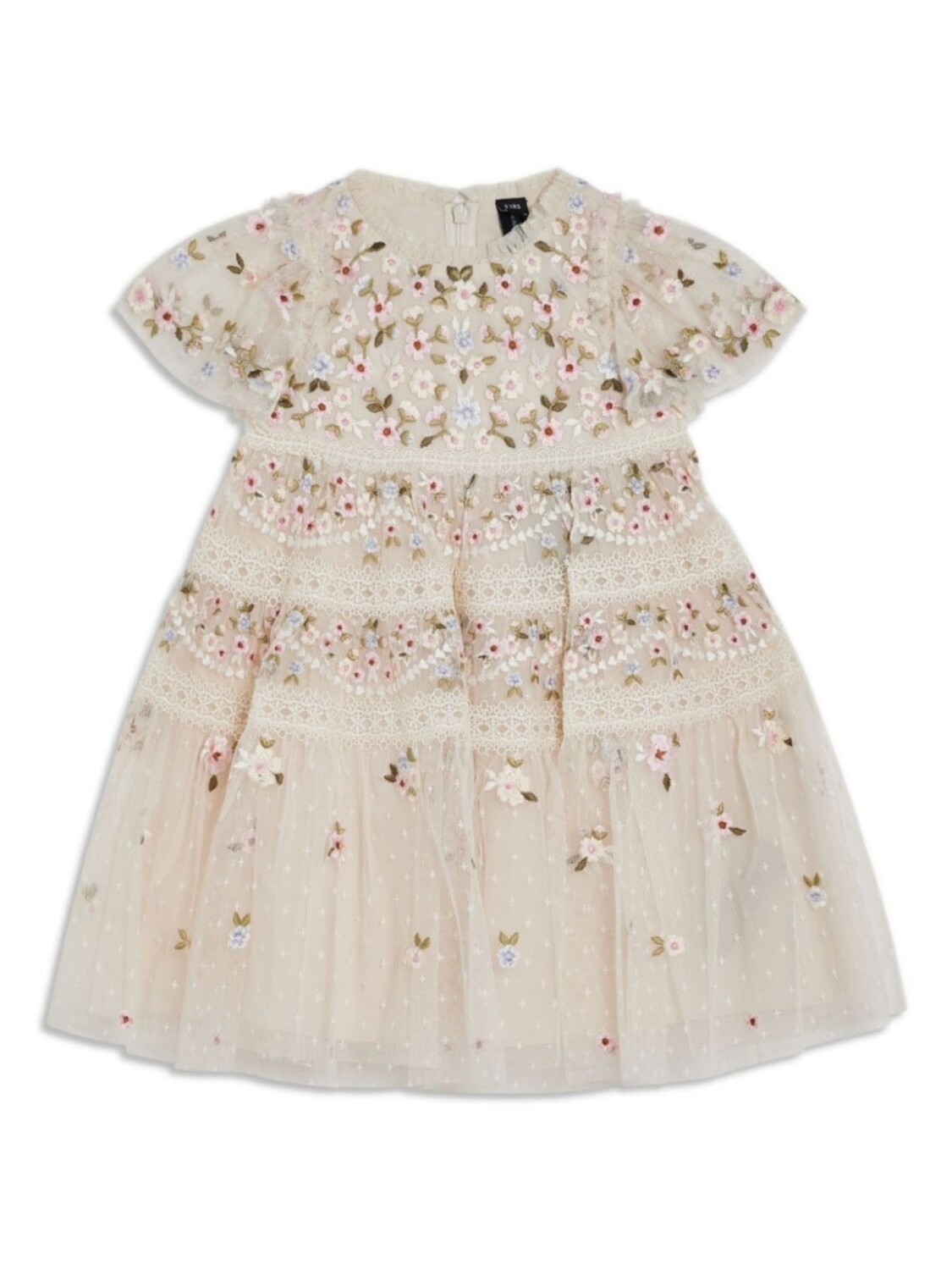 

Needle & Thread платье Garland Ribbon, нейтральный цвет