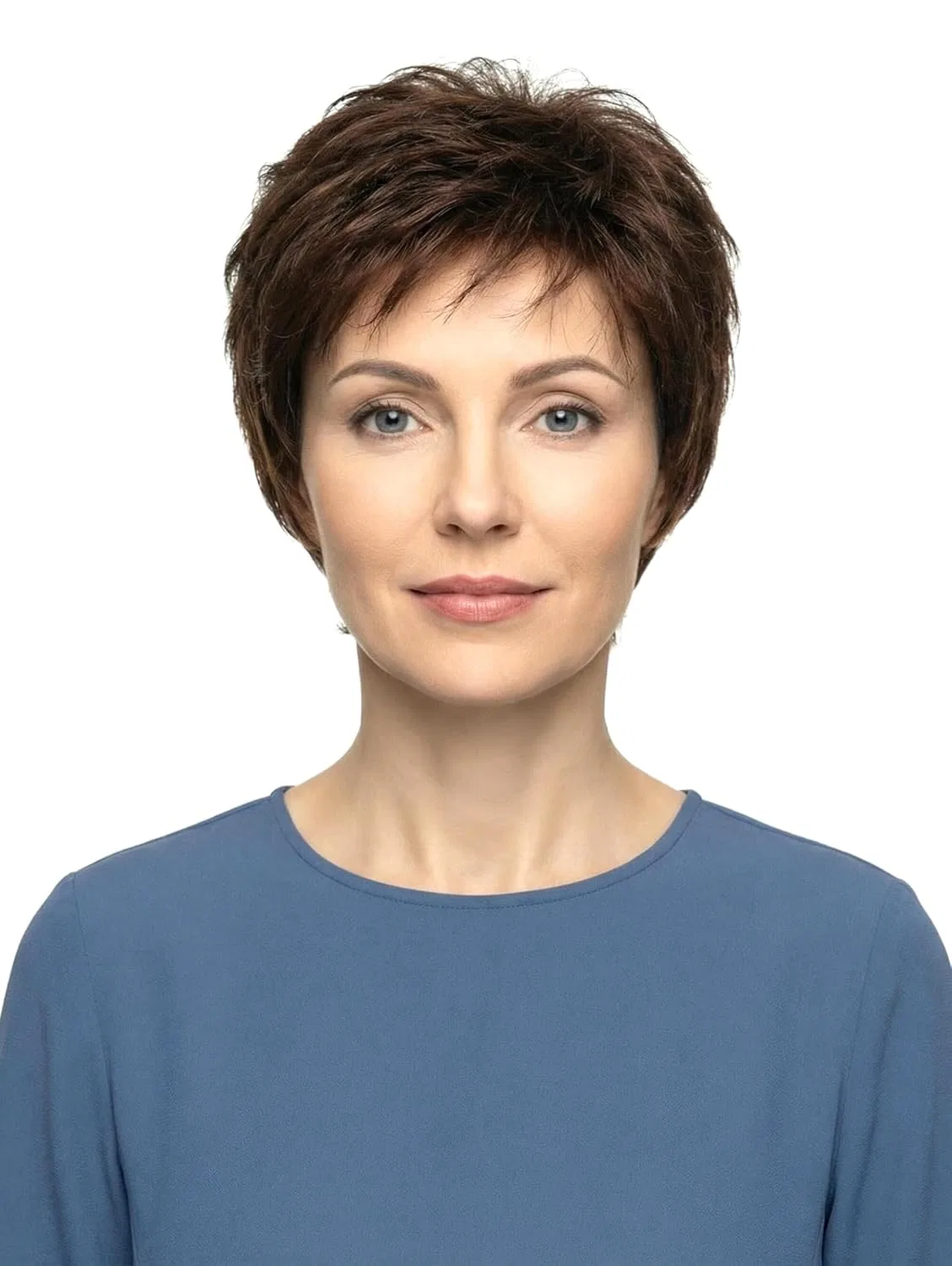 Парик «Dana» с короткой стрижкой и невидимой линией роста волос Trendhair Designs By Lofty, Medium / Maroon Mixed