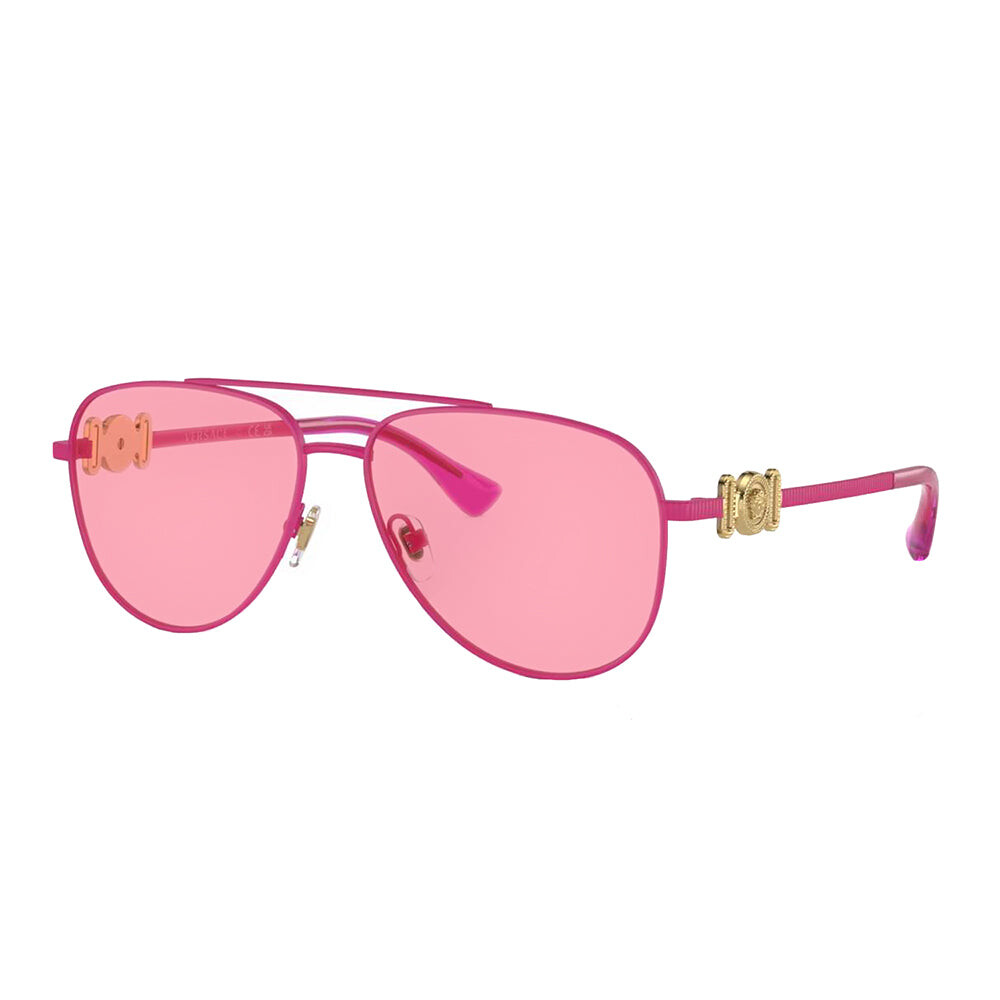 

Versace Kids VK 2002 149584 Детские солнцезащитные очки-авиаторы 52 мм, цвет Matte Fuchsia