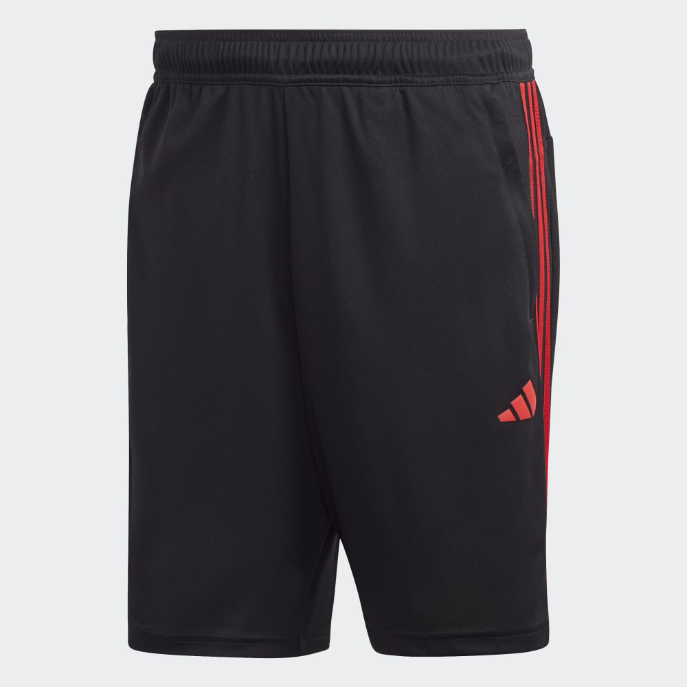 

Спортивные шорты Adidas Train Essentials Piqué 3-Stripes Training Shorts, цвет Black/Better Scarlet