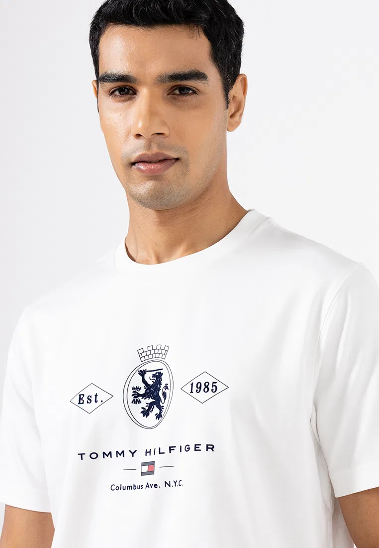 Футболка с графическим принтом, Diamond Crest, Tommy Hilfiger, экрю — фото 3