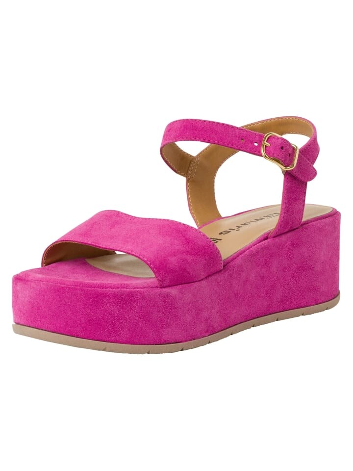 

Сандалии на плоской подошве Tamaris Sandalette, цвет pink suede