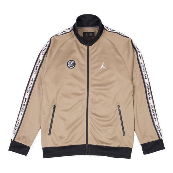 

Куртка Air Jordan x CLOT Tricot Jacket Brown Logo 'Brown', коричневый