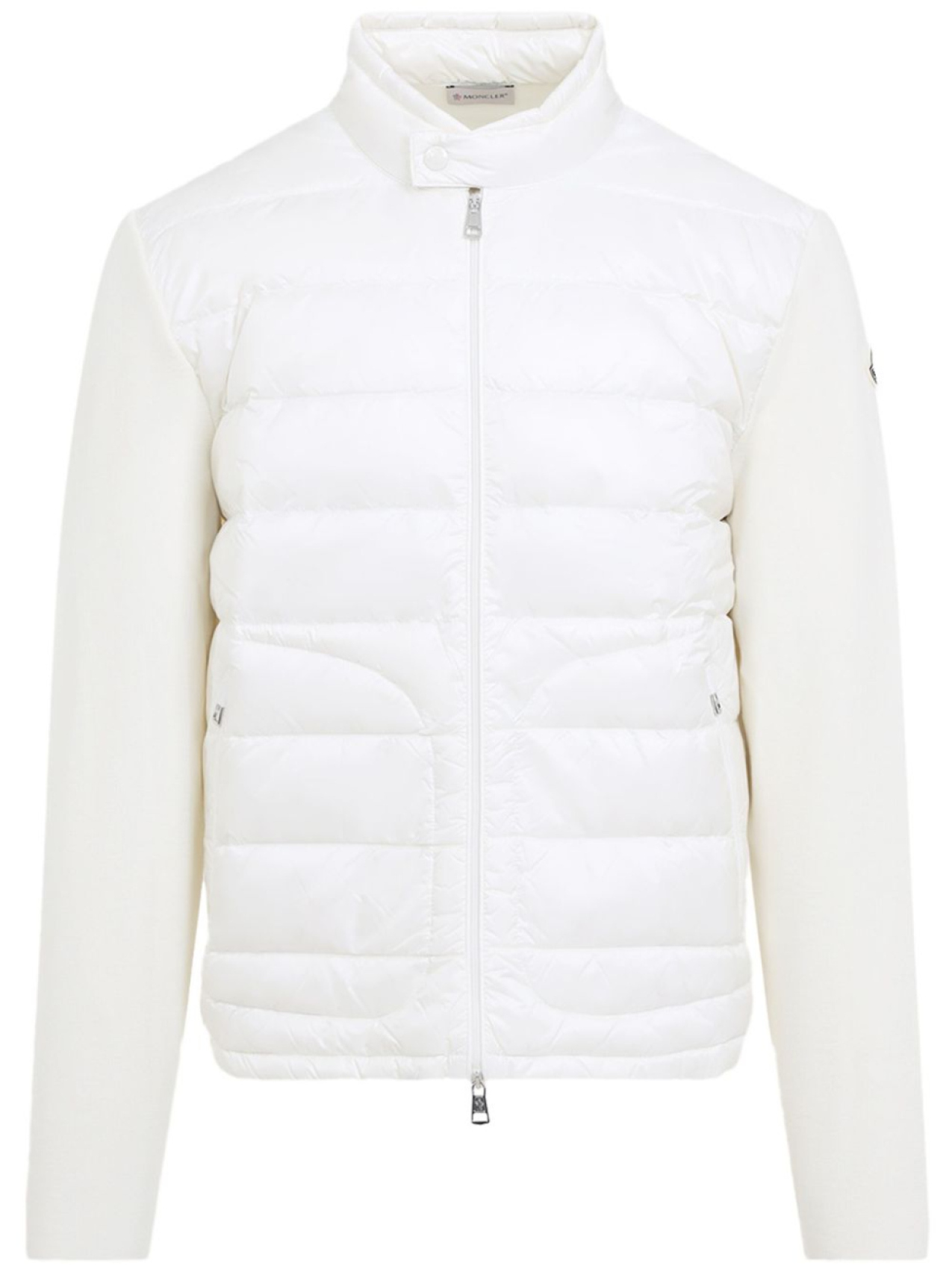 

Moncler дутый кардиган на молнии, белый