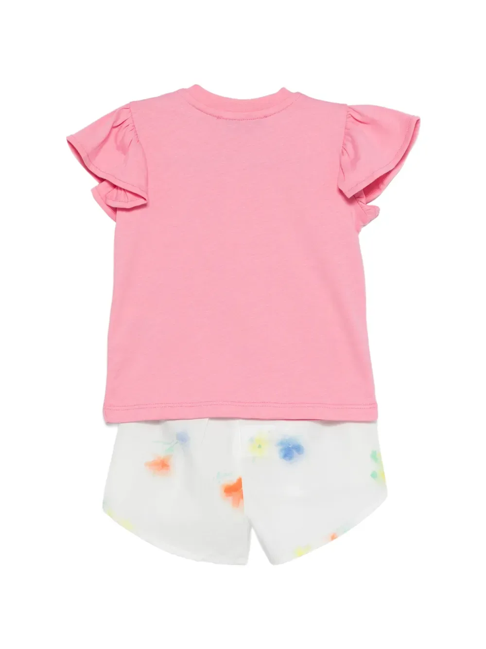 Комплект из топа и шортов с оборками MSGM Kids, розовый — фото 2