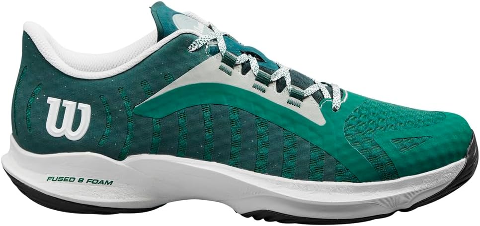 

Мужские кроссовки для пикалбола WILSON Rush Pro Ace Pickler - размеры мужской обуви США, созданы для кортов для пикалбола, белый/черный/зеленый