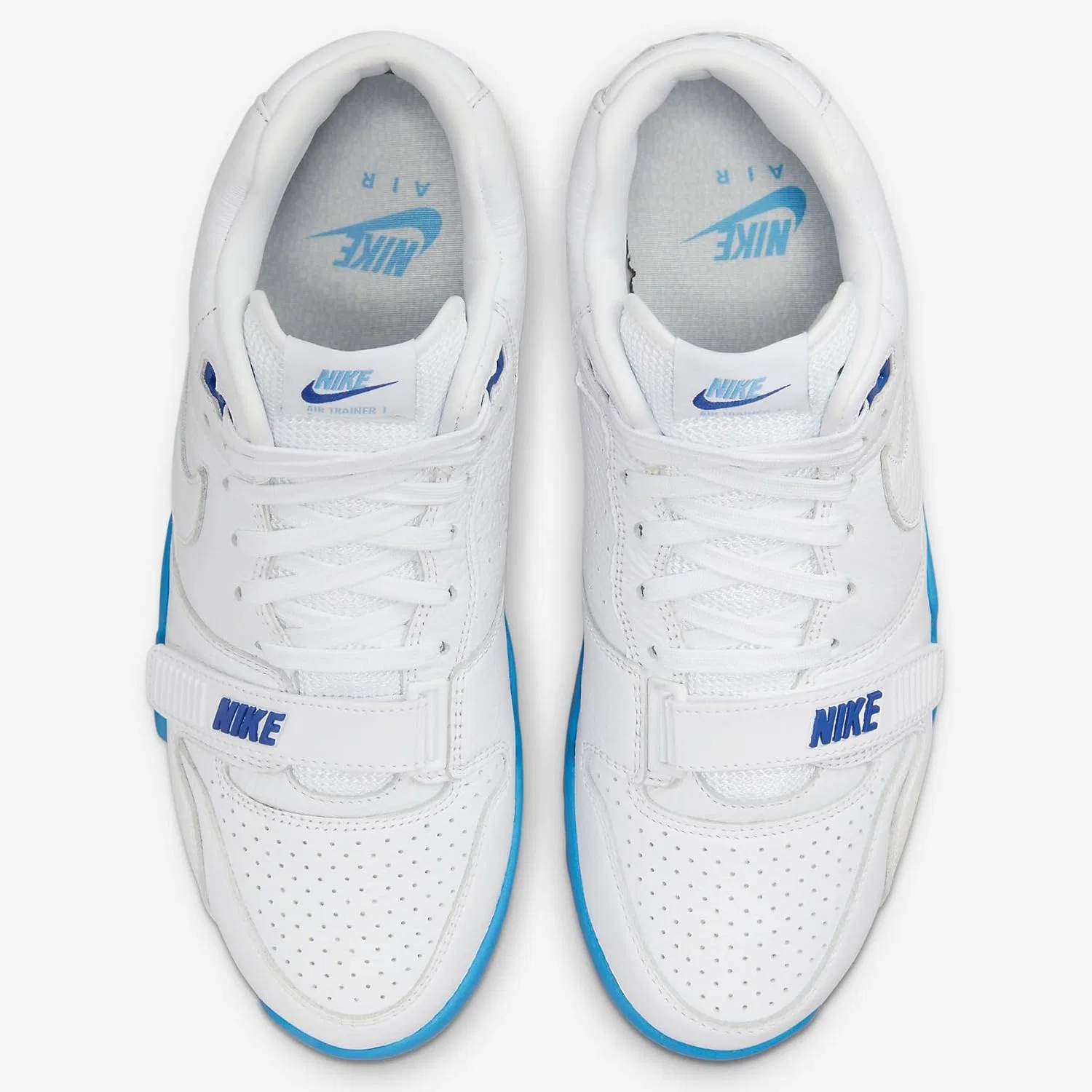 Мужские баскетбольные кроссовки Nike Air Trainer 1, белый/черный-средне-серый, размер 41 EU, белый, черный, средне-серый, размер 43 EU — фото 2