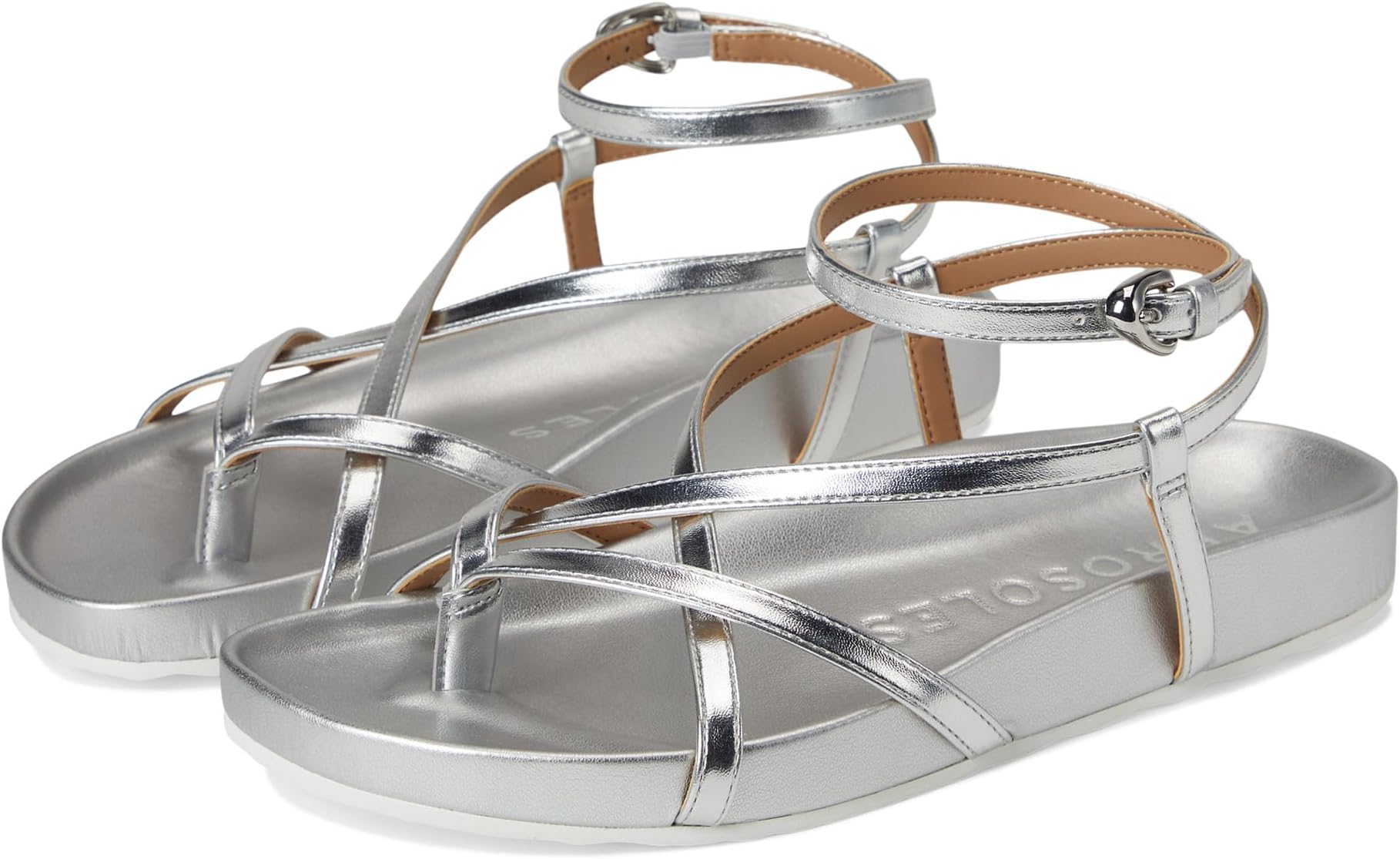 Сандалии Aerosoles Women's Leera, Silver Metallic Faux Leather