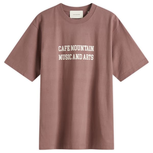 

Футболка с музыкой и искусством Café Mountain, мультиколор