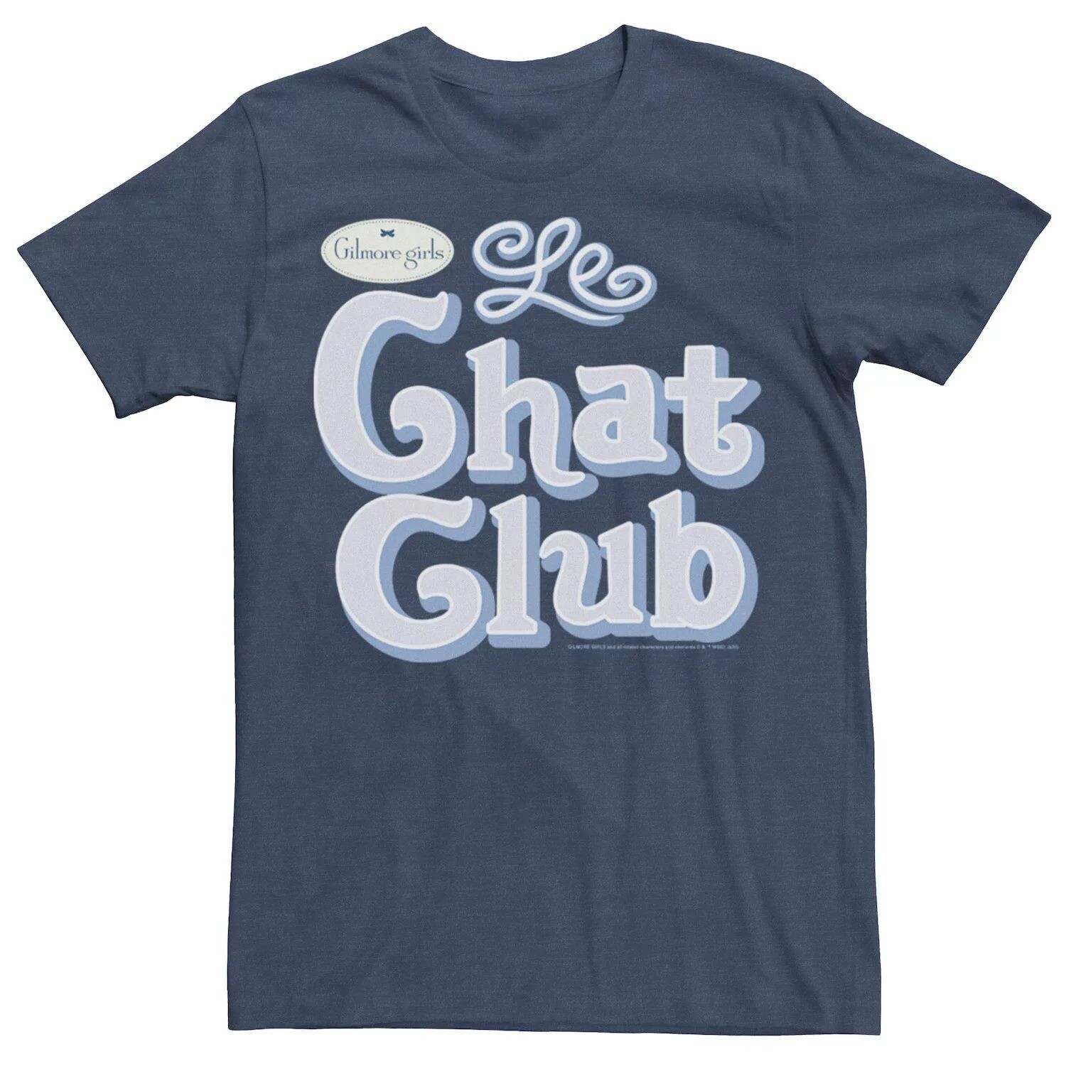 

Мужская футболка с логотипом Gilmore Girls Le Chat Club Licensed Character