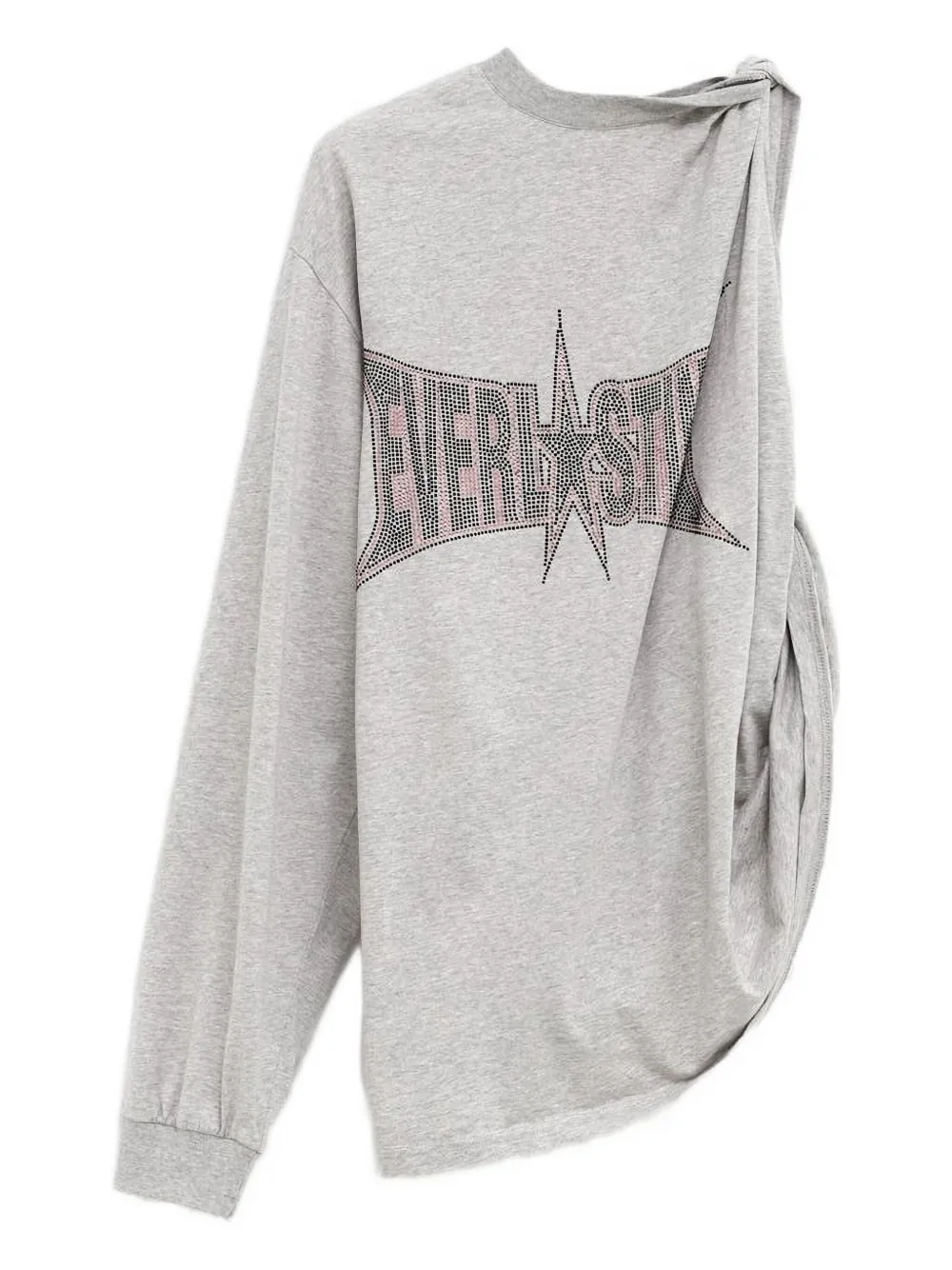 

Футболка асимметричного кроя Pepa Salazar, серый