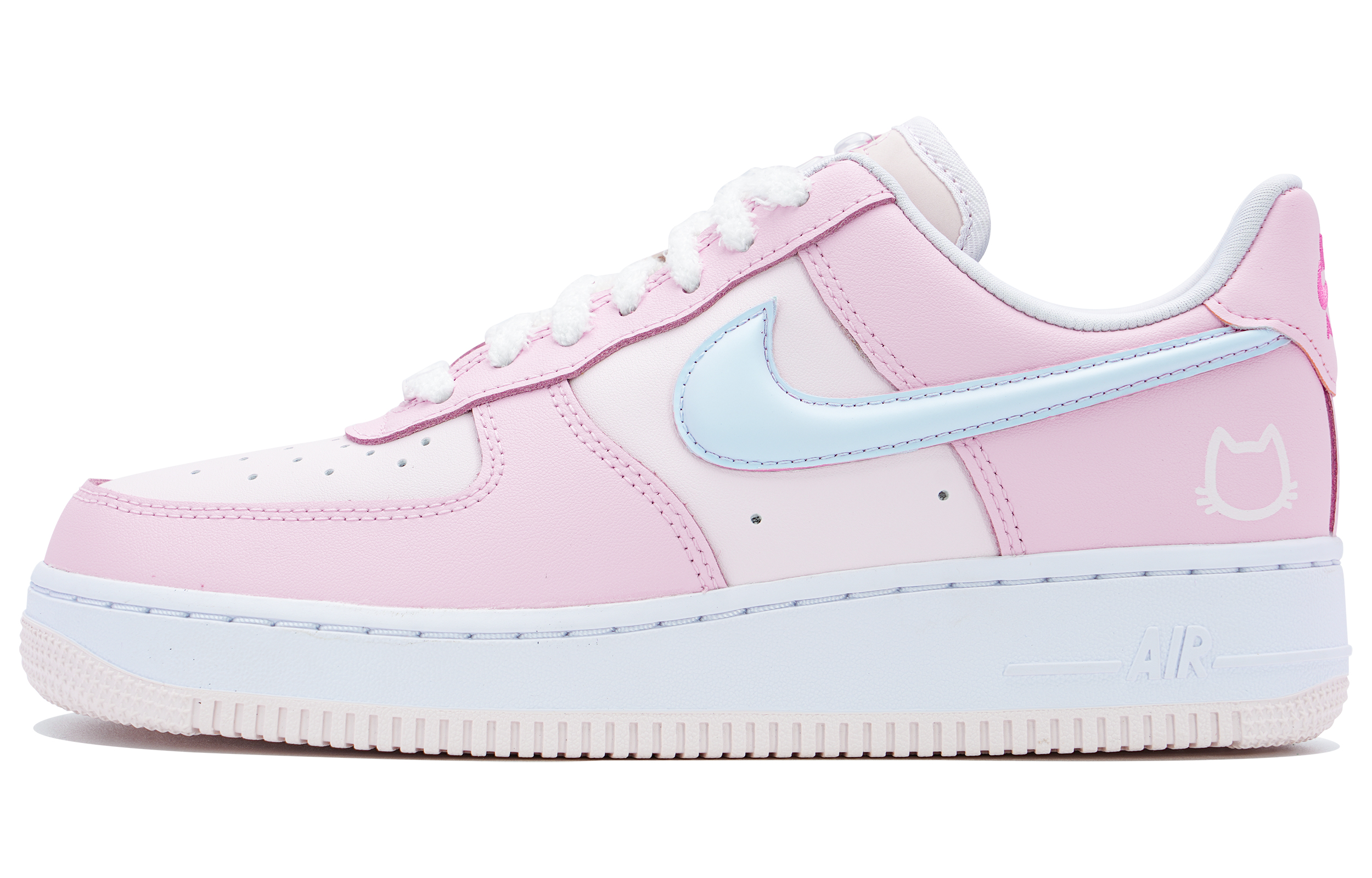 

Кроссовки Nike Air Force 1 Skateboarding Shoes Women's Low-top Powder Blue, розовый