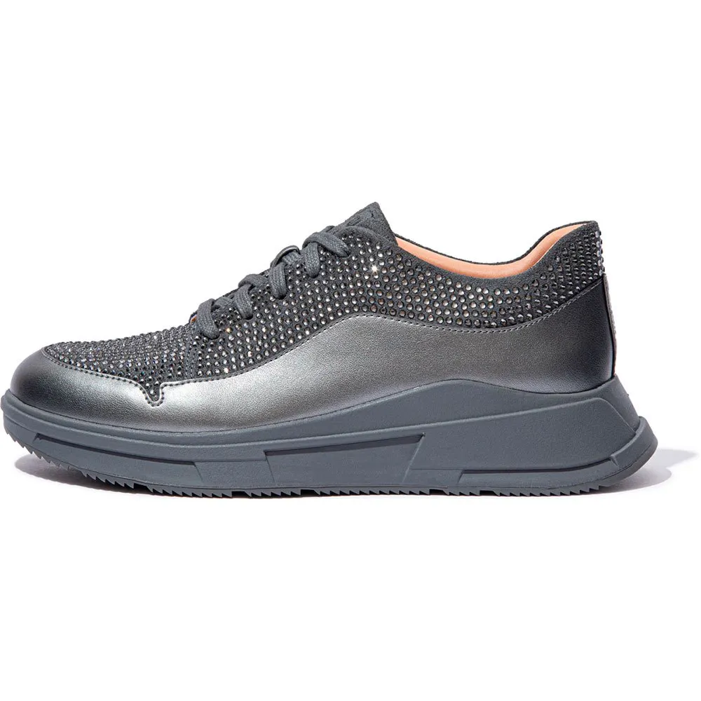 Кроссовки Fitflop Freya Lace Up Low, серый