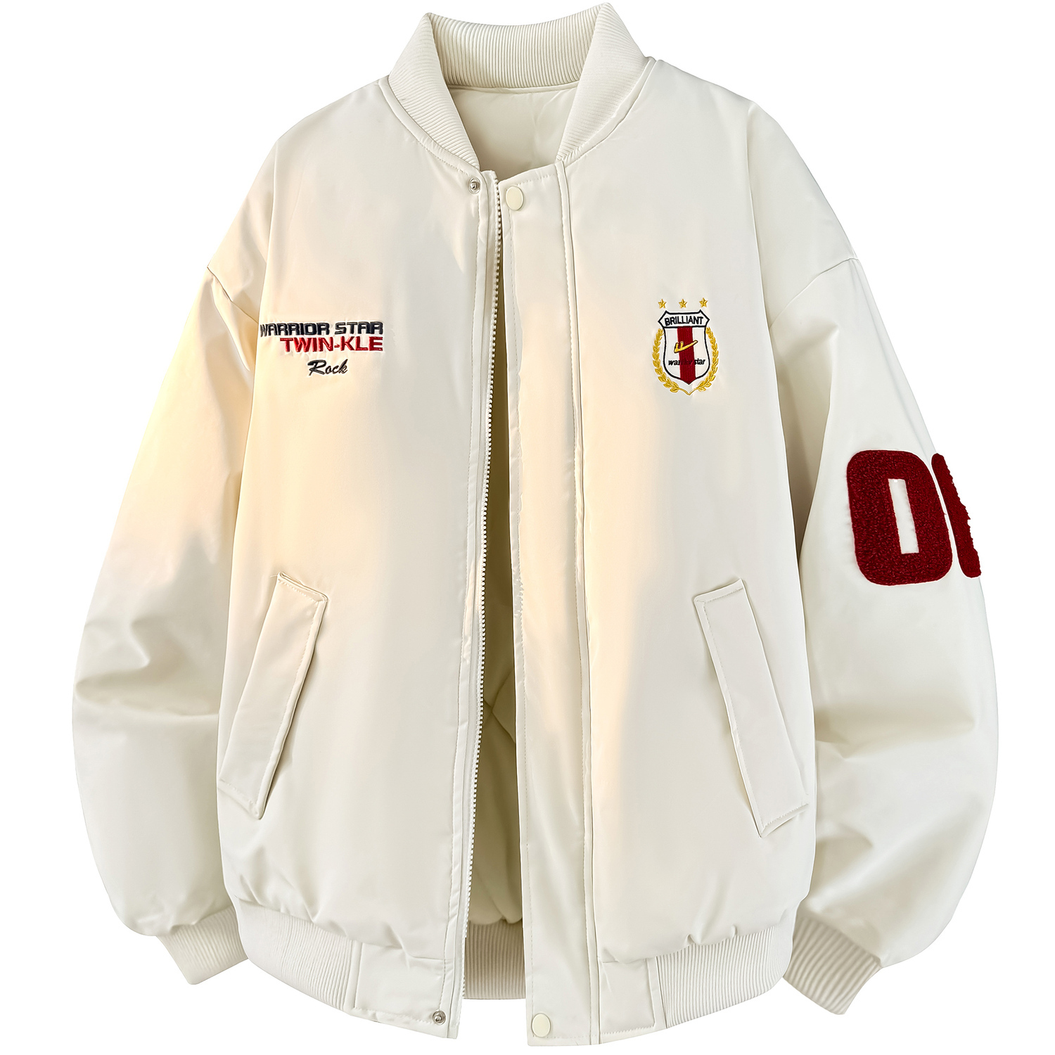 

Пуховик Unisex Baseball Collar Moderate Pilot WARRIOR, светло-оранжевый