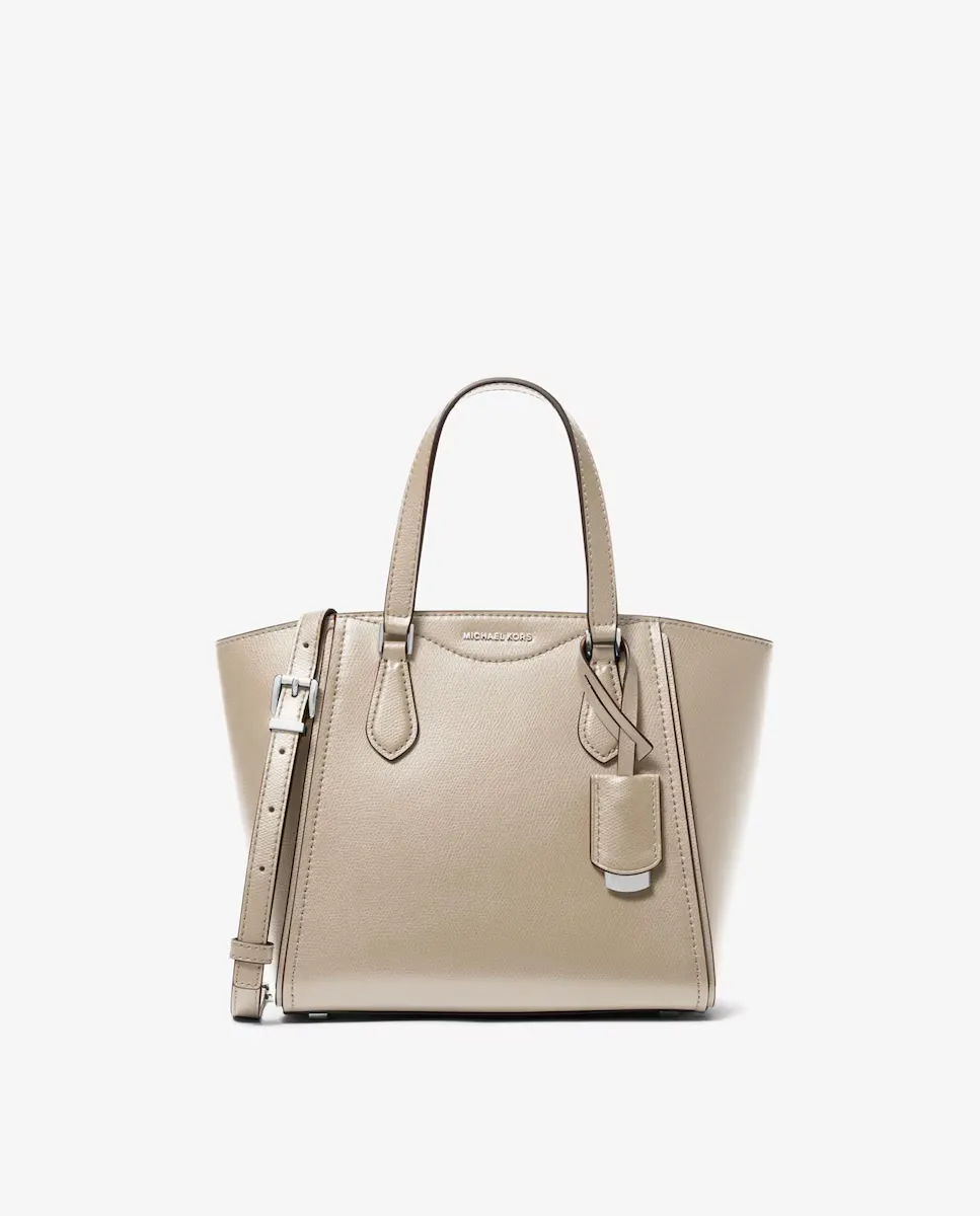 

Женская кожаная сумка через плечо Taryn Michael Michael Kors, цвет Crema