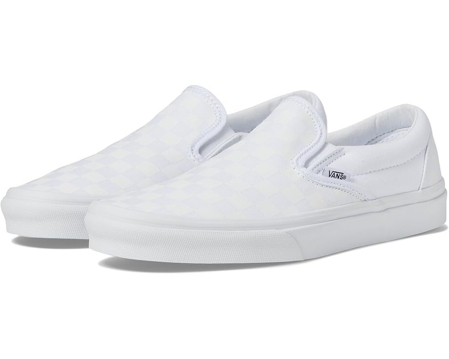 Кроссовки Vans Classic Slip-On, цвет (Checkerboard) True White/True White