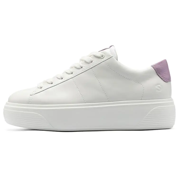 

Кроссовки ecco Skateboarding Shoes Women's Low-top White, белый
