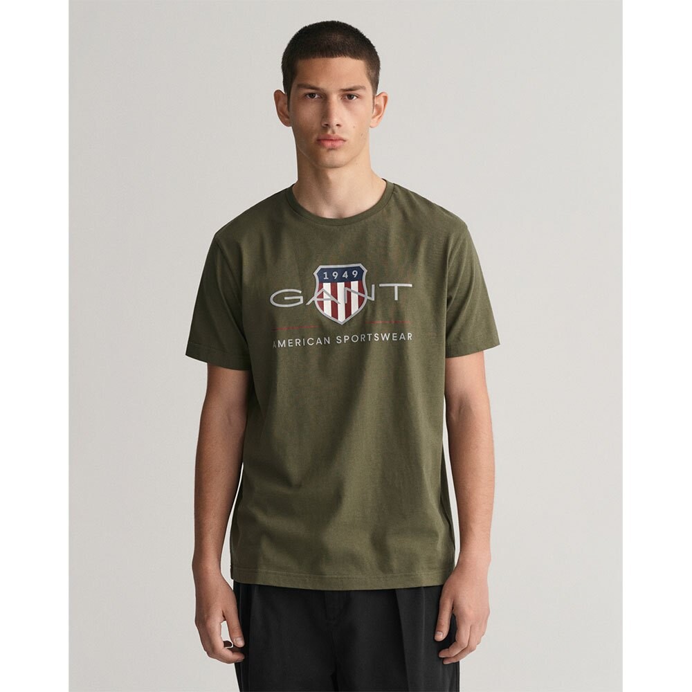 

Футболка с коротким рукавом Gant Archive Shield Regular Fit, зеленый