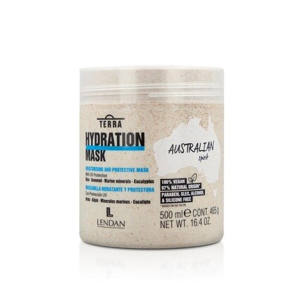 LENDAN Увлажняющая маска для волос Terra Hydration Mask 500 мл для сухих и поврежденных волос Увлажняет и восстанавливает Предотвращает выпадение волос Предотвращает вьющиеся волосы