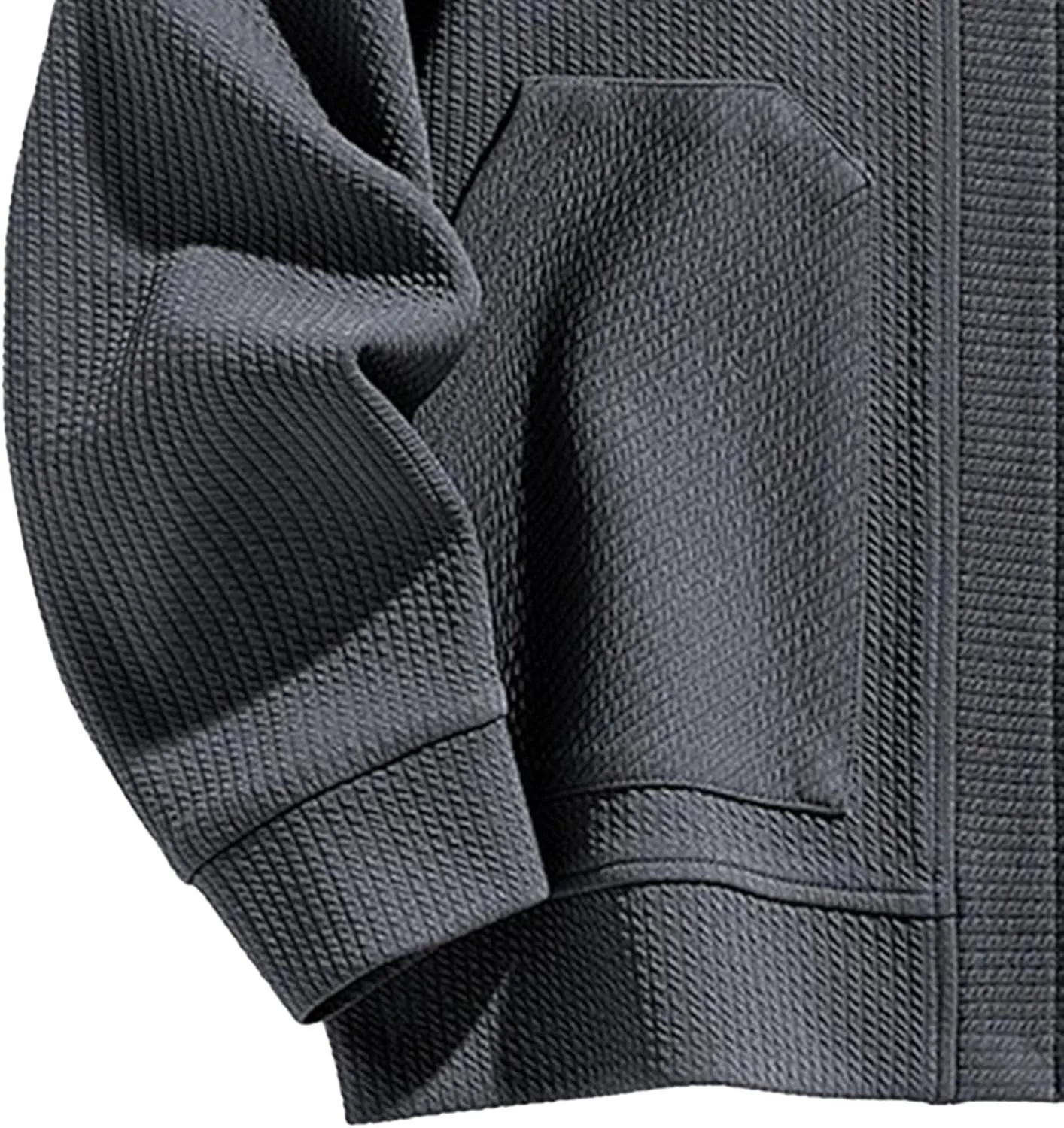 Мужской кардиган с молнией, риббен, slim fit, легкий — фото 3