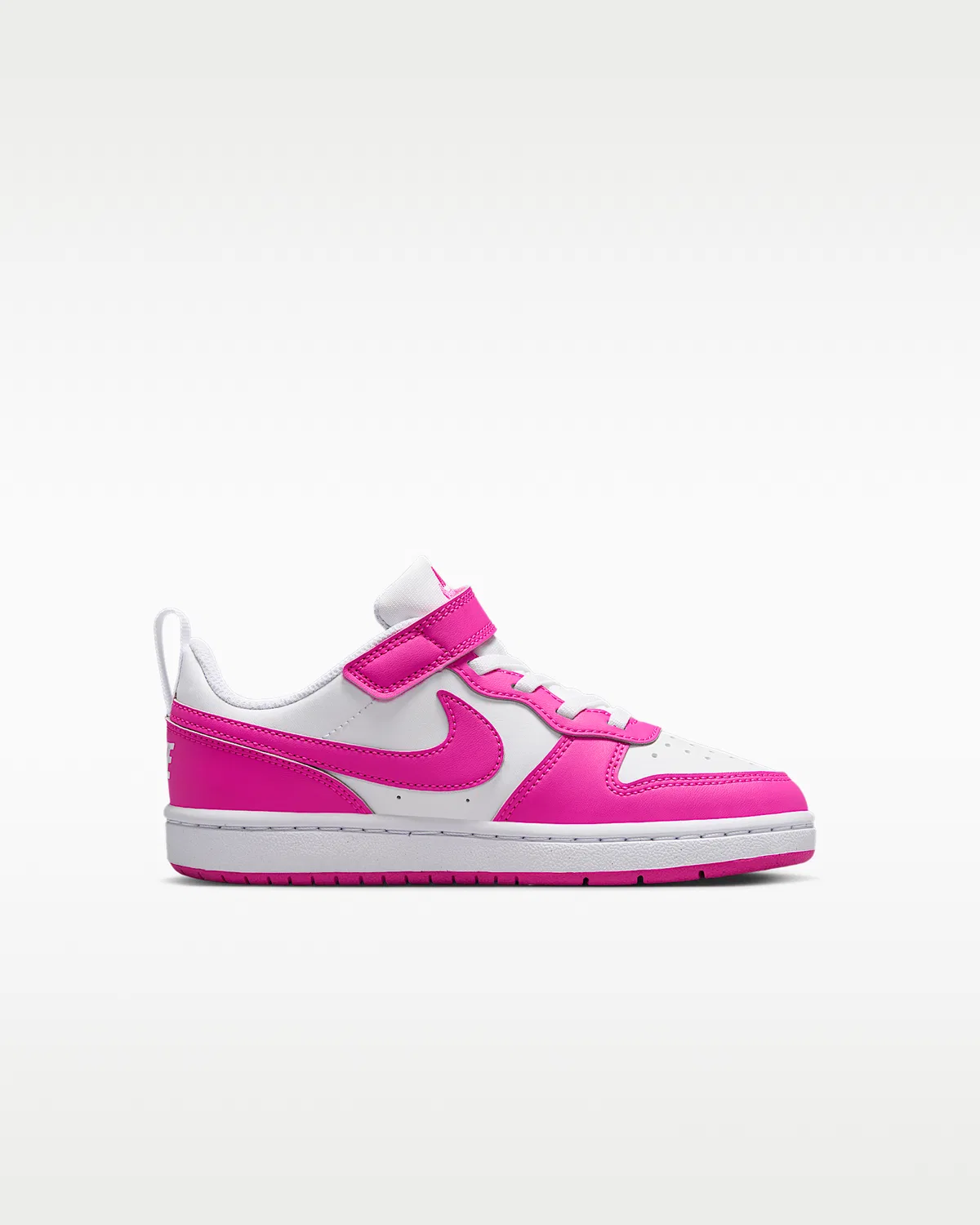 Кроссовки Nike Court Borough Low Recraft для малышей, White/Laser Fuchsia — фото 3