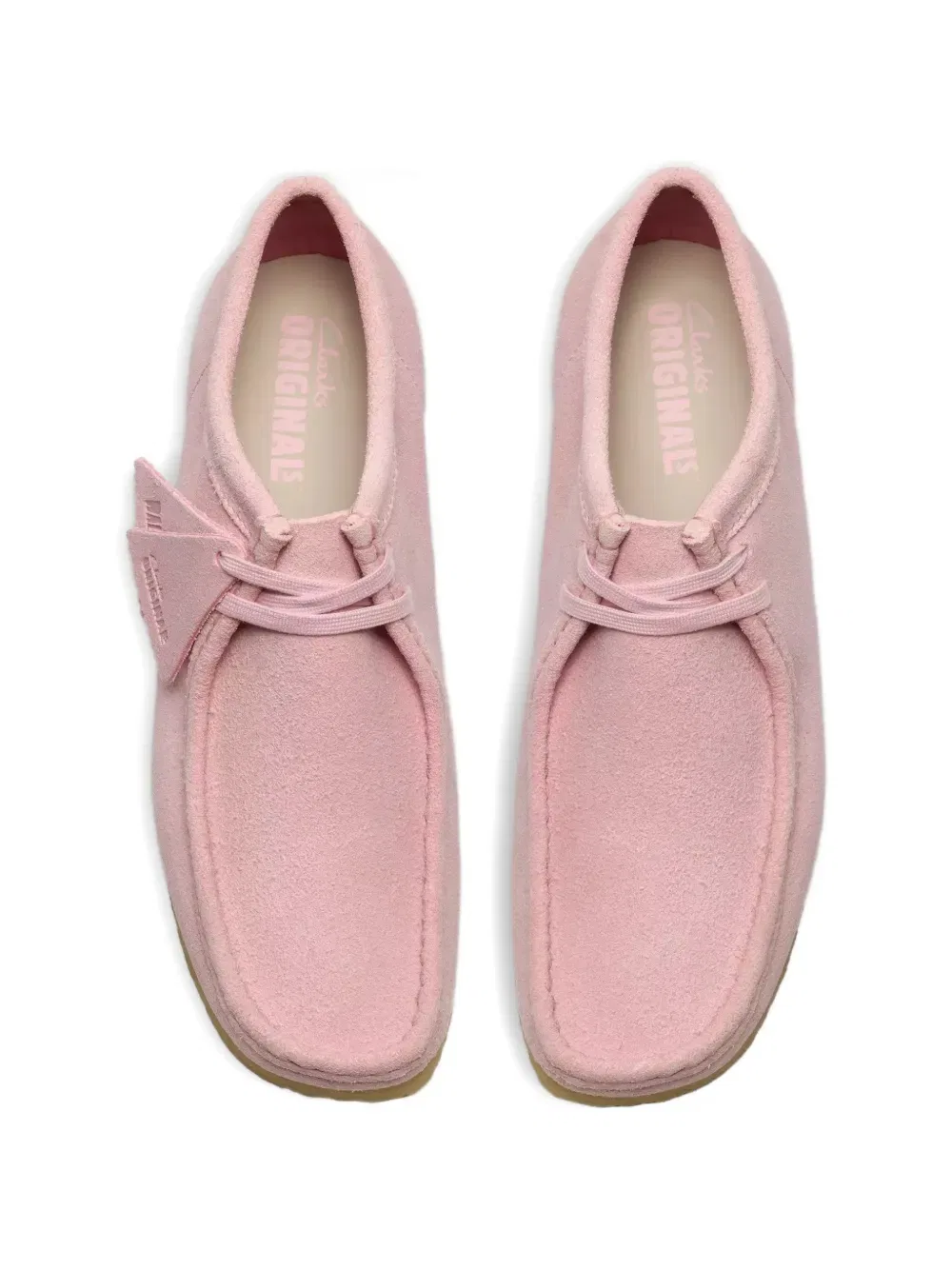 Замшевые ботинки Wallabee для пустыни Clarks Originals, розовый — фото 4