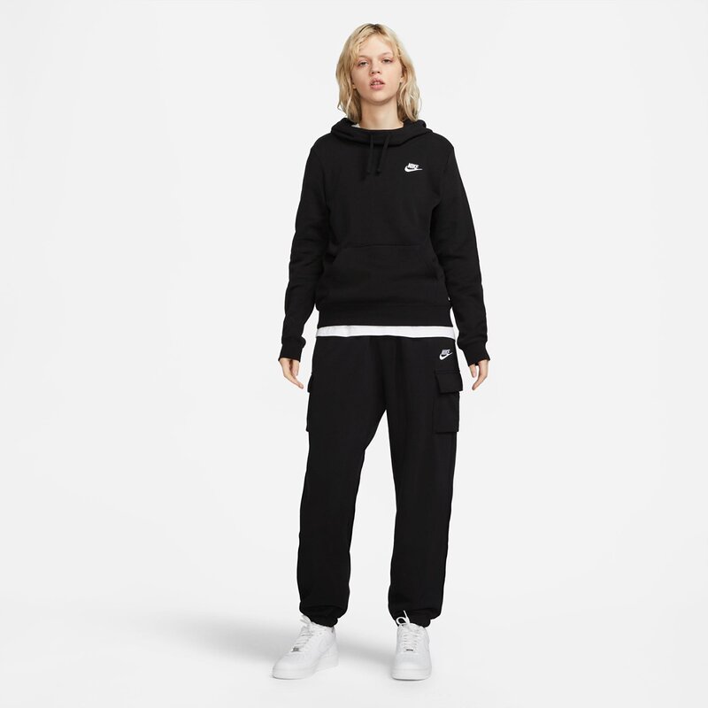 Hooded sweatshirt w nsw club flc fnl hoodie std Nike, черный — фото 3