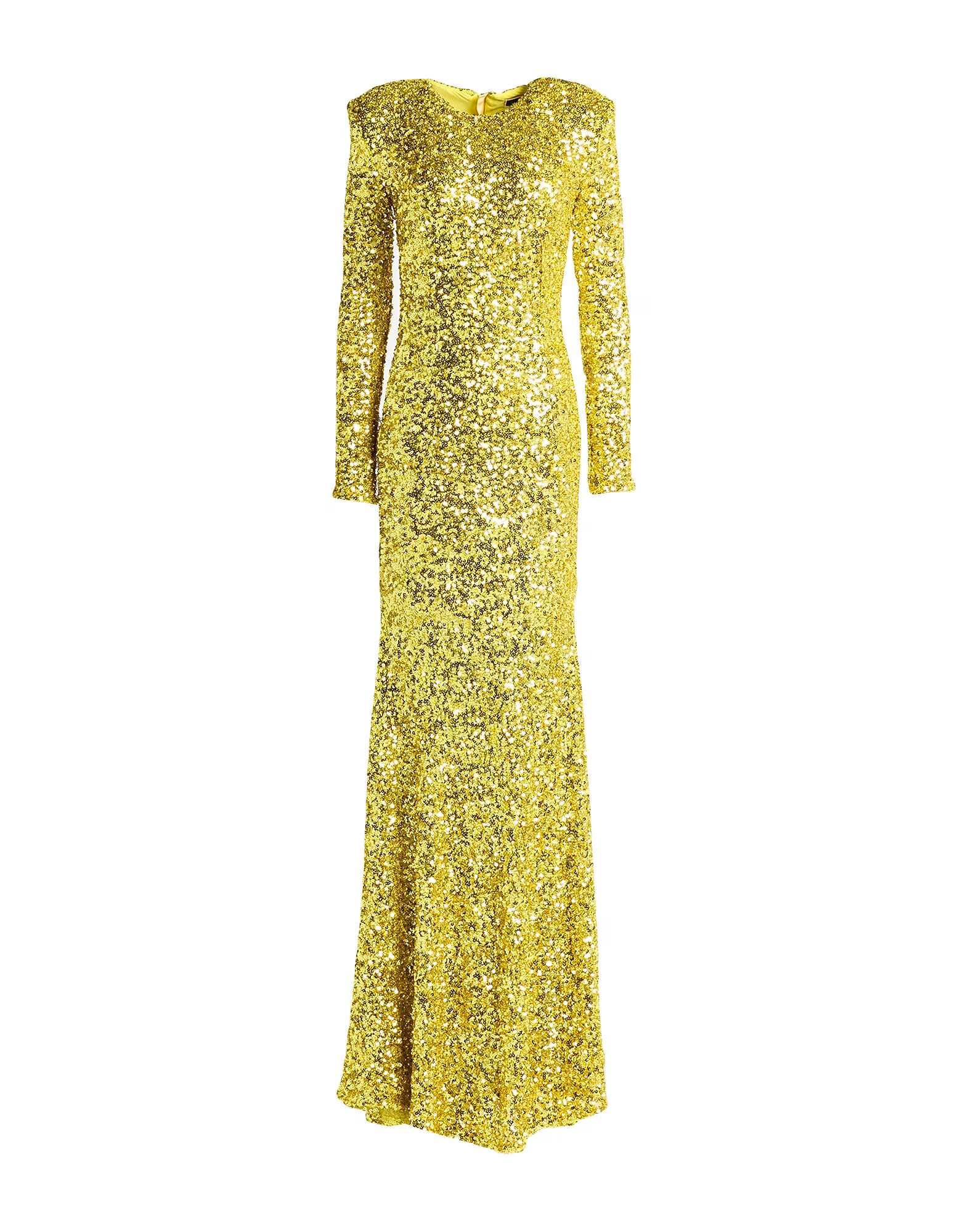 

Платье макси Elisabetta Franchi, желтый