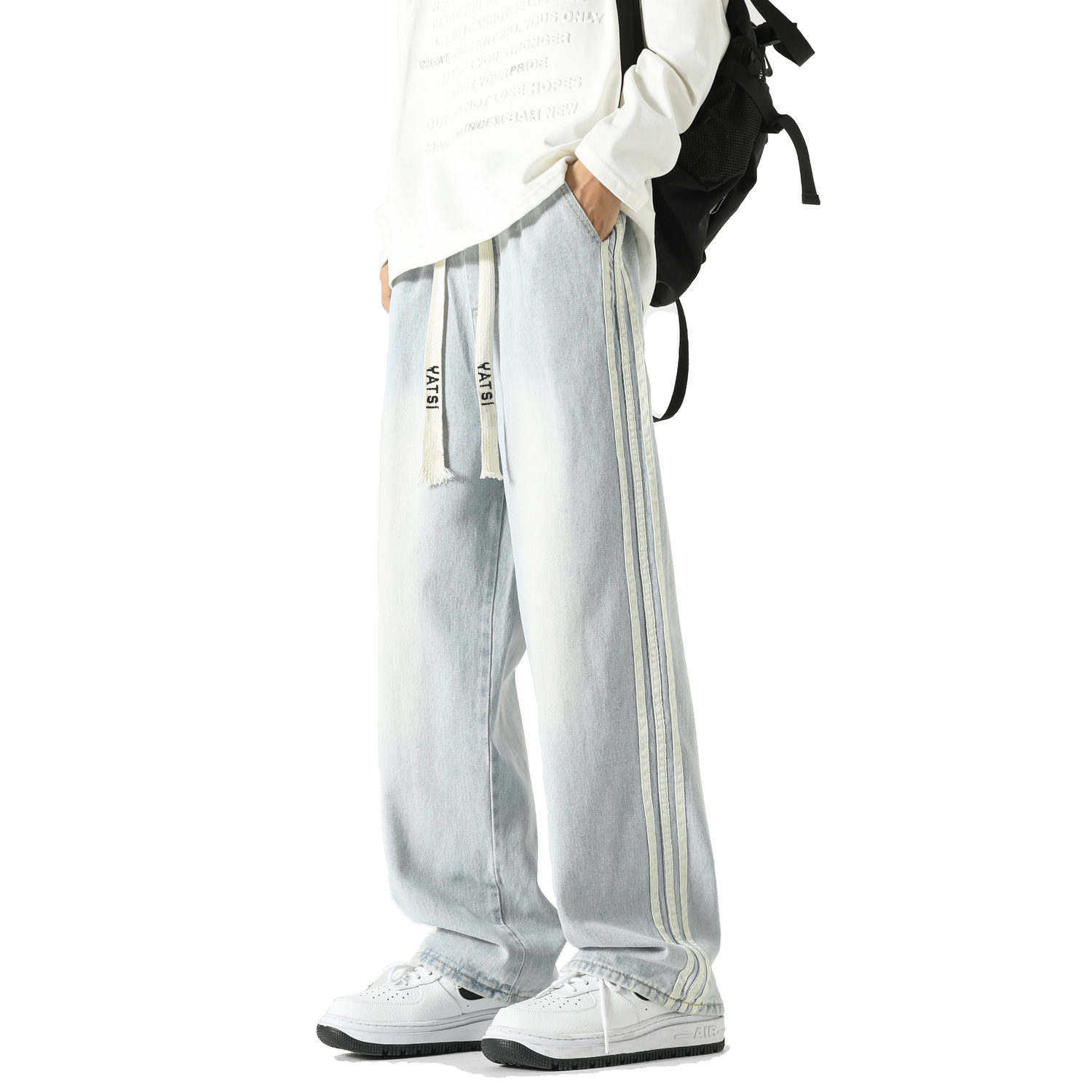 

Джинсы Unisex Moderate Straight Fit VanCamel, светло-синий (b342-z600)