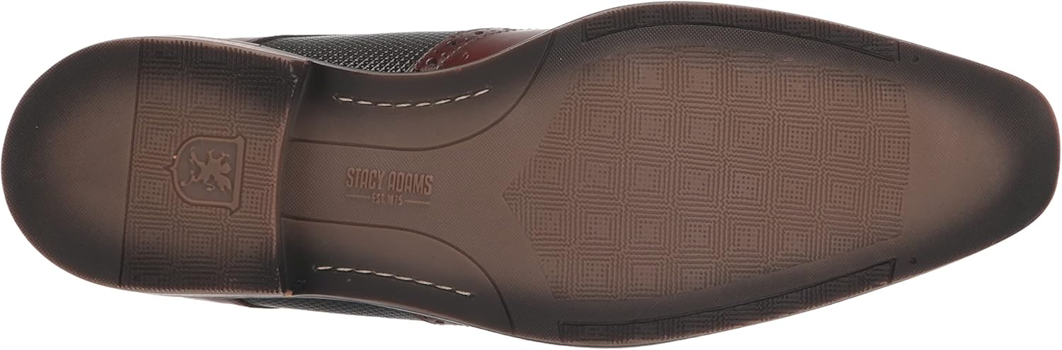 Мужские оксфорды Stacy Adams Joss Wingtip с шнуровкой, Cognac — фото 4