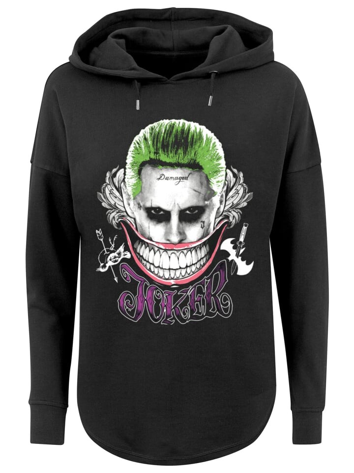 

Пуловер F4NT4STIC Oversized Suicide Squad Joker Coloured Smile, черный