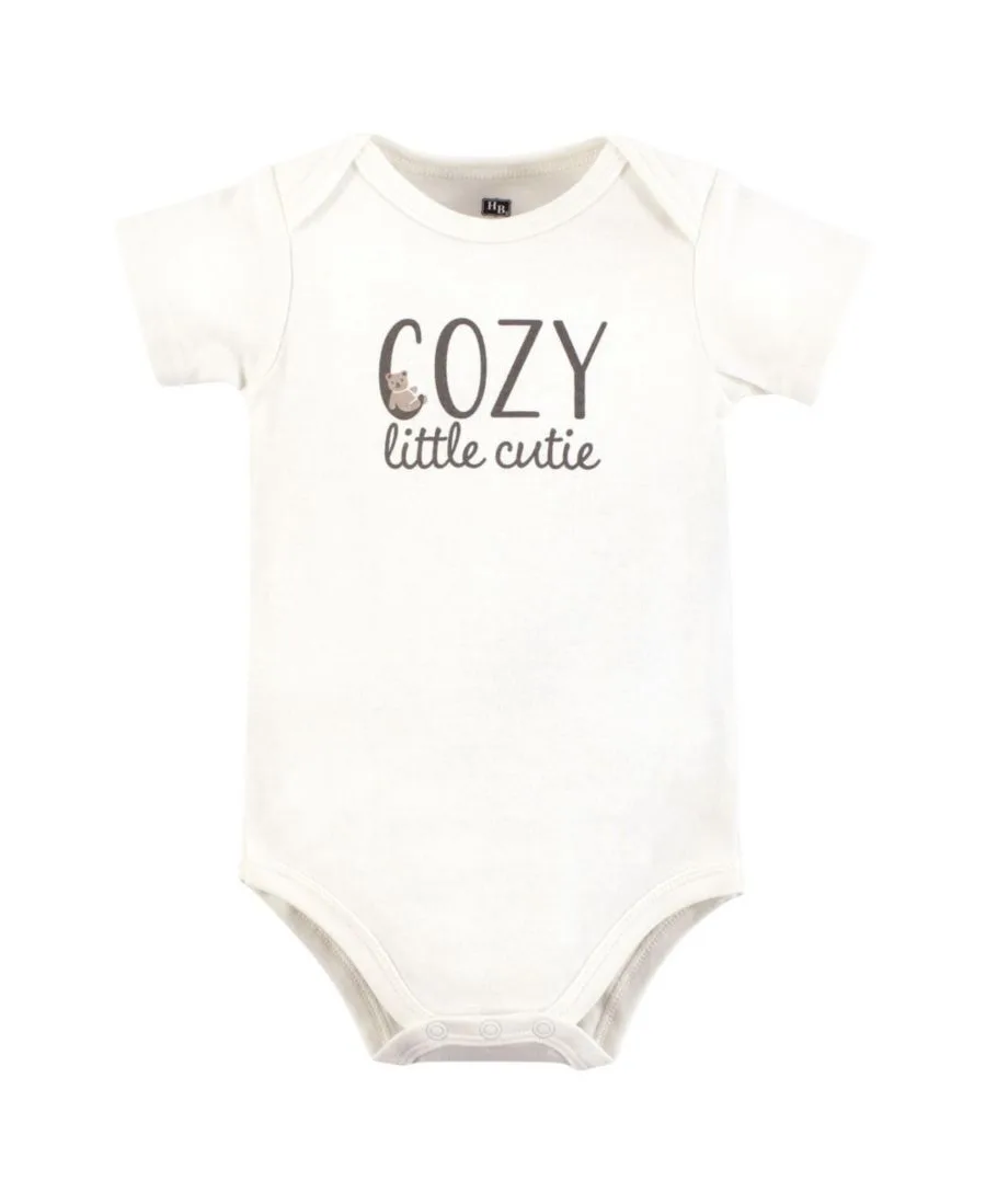 Комплект из трех мягких хлопковых боди Hudson Baby, Cozy Cutie — фото 4