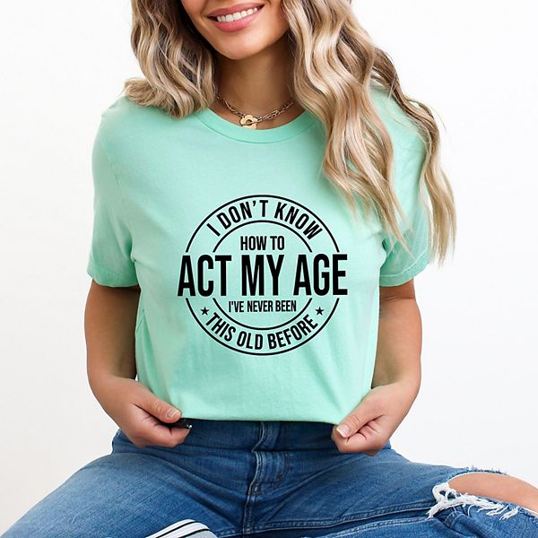 

Футболка с коротким рукавом Act my age Simply Sage Market, Mint, Зеленый, Футболка с коротким рукавом Act my age Simply Sage Market, Mint