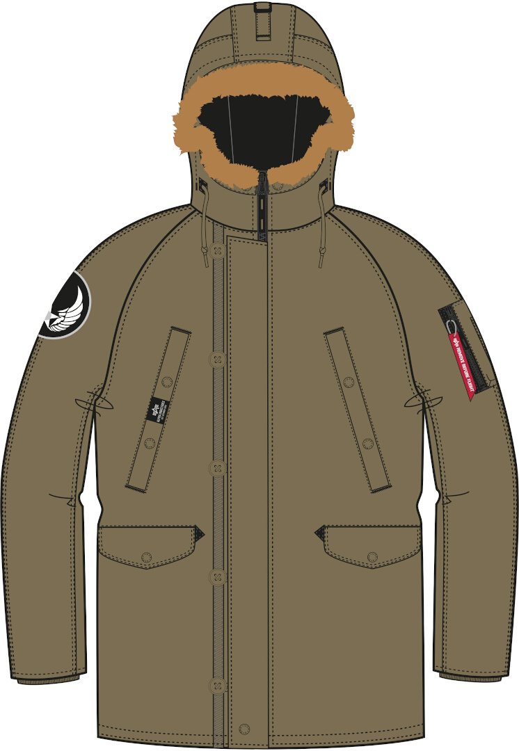 

Куртка Alpha Industries N3B Airborne Jacket, хаки