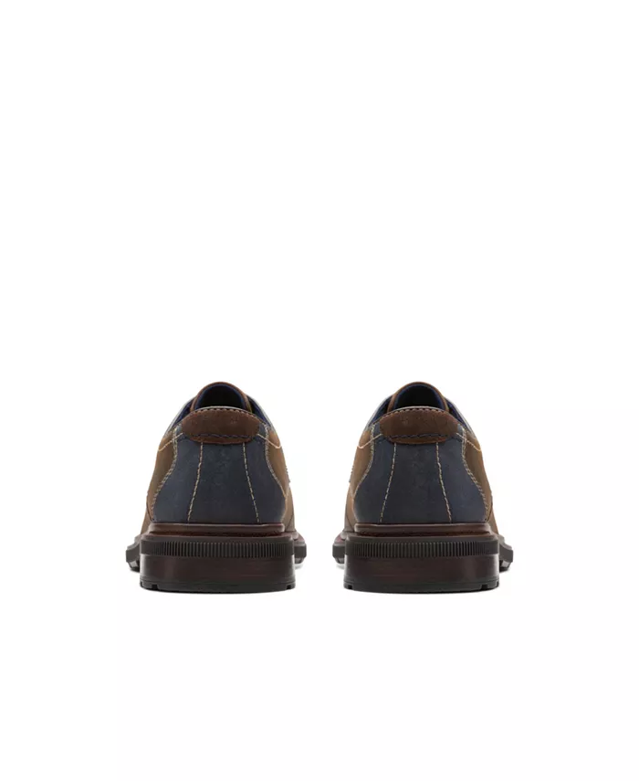 Мужские туфли Burchill Derby на шнуровке Clarks, коричневый/бежевый — фото 3