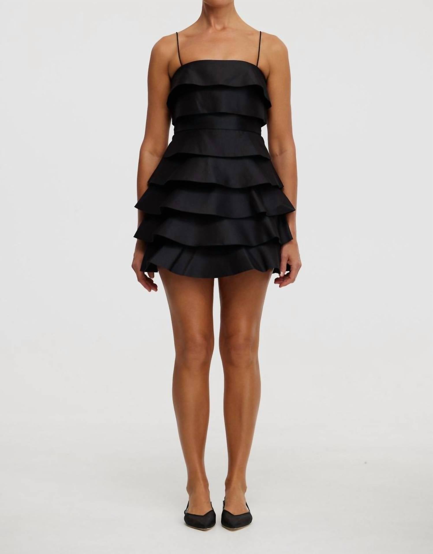 

Мини-платье Balderstone в черном цвете ACLER