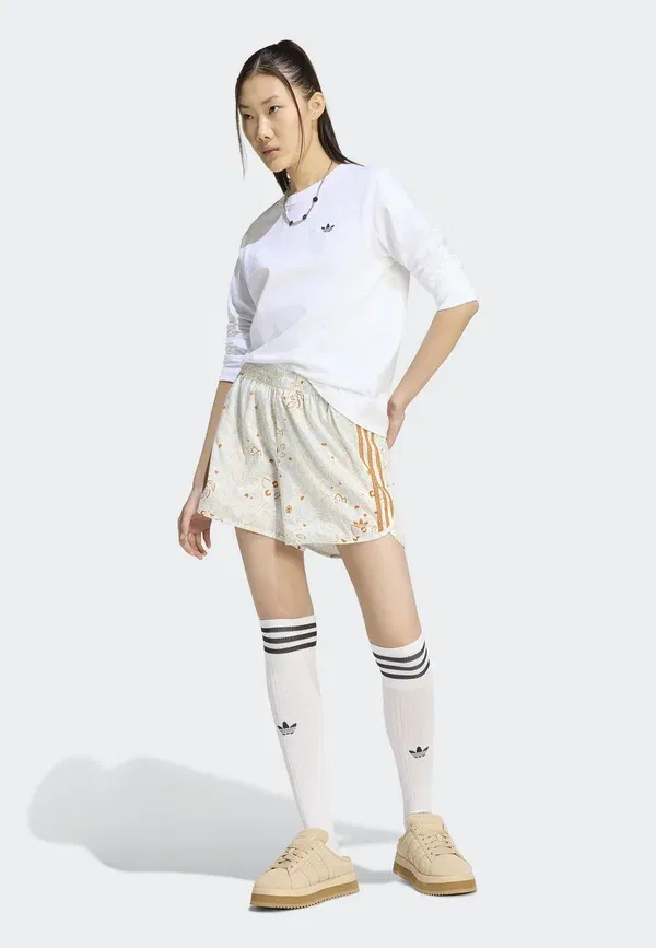 Спортивные штаны Adidas Originals Summer Glow AOP Tracksuit Bottoms, мультиколор-ржаво-оранжевый — фото 2
