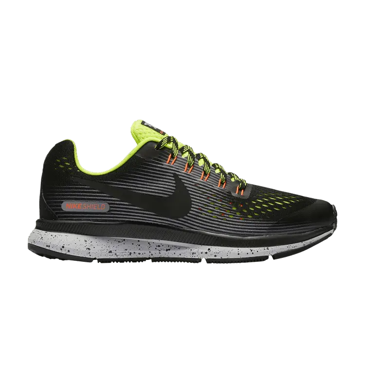 

Кроссовки Zoom Pegasus 34 Shield GS 'Black Grey Volt', черный