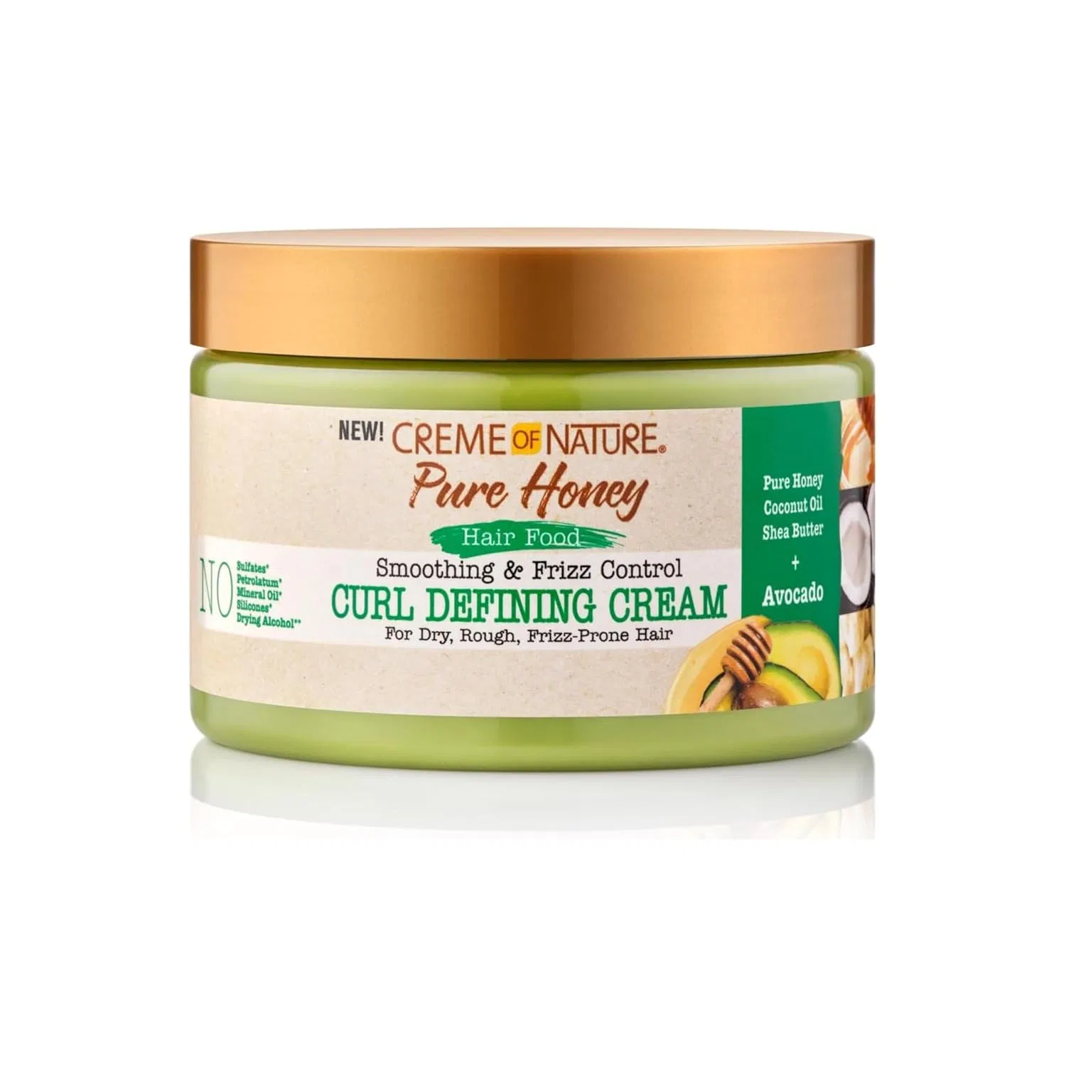 Крем для укладки кудрявых волос «Pure Honey Hair Food Avocado» от Creme of Nature, 326 мл Creme Of Nature