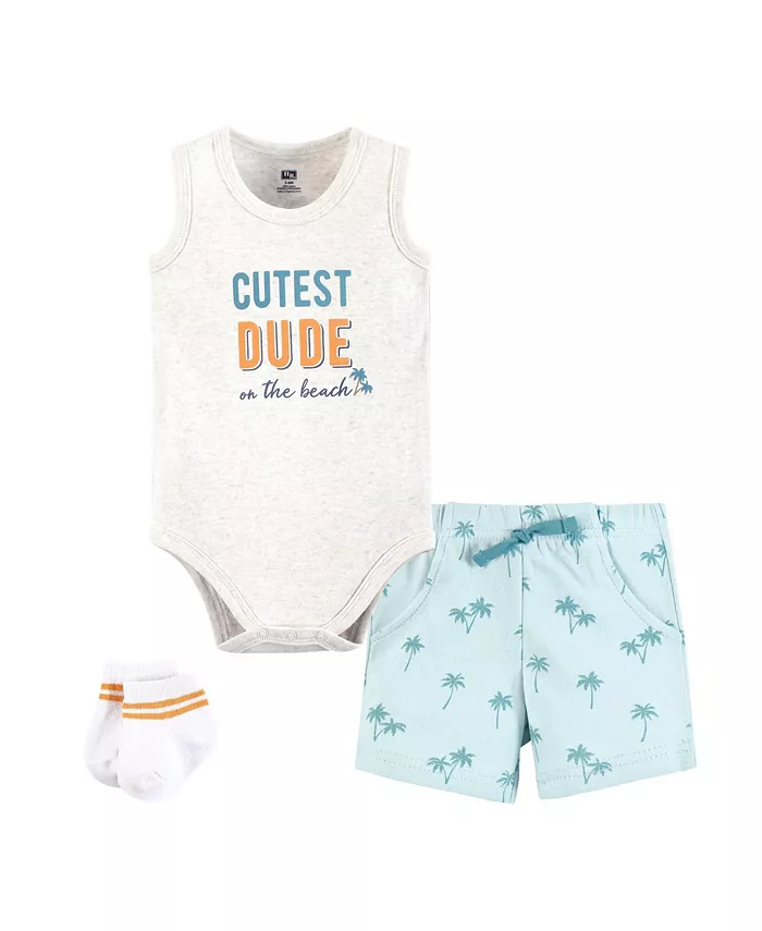 

Боди Hudson для мальчиков с шортами и носками Hudson Baby, синий