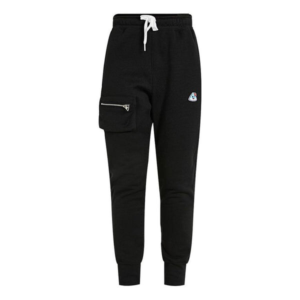 

Брюки airmoji ft pant wink casual breathable sports knit long pants black Nike, черный