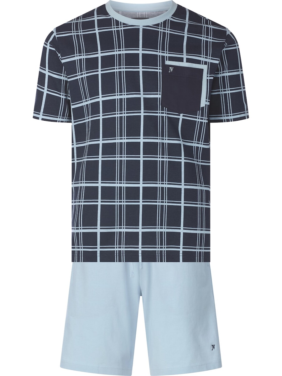 

Короткая пижама Jan Vanderstorm Viddal, темно-синий/светло-синий