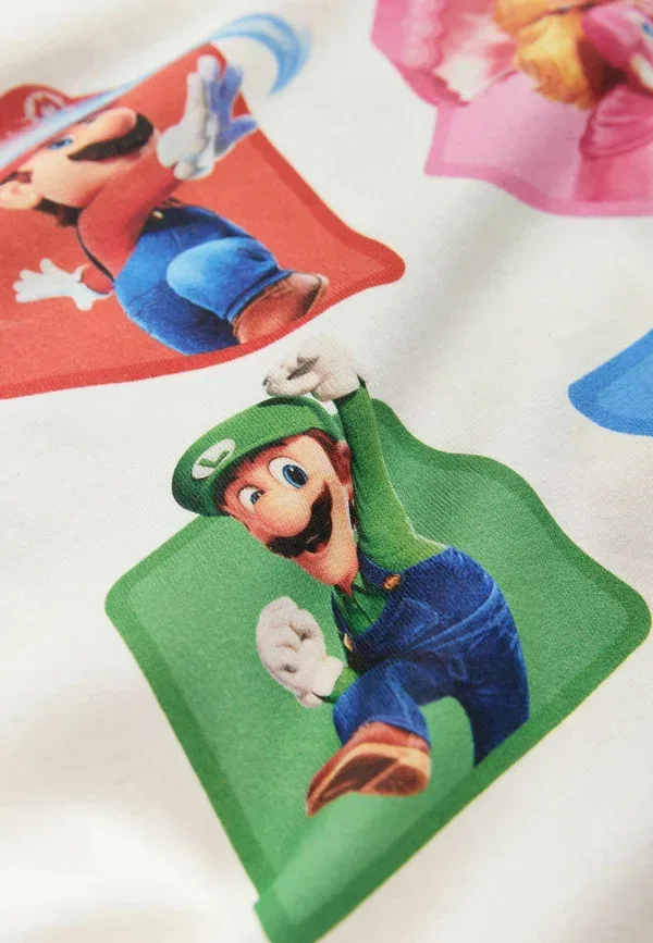 Футболка Next Regular Fit Super Mario Galaxy Oversized Graphic, цвет экрю — фото 2
