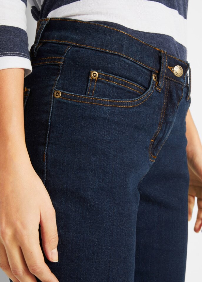 Прямые эластичные джинсы-бестселлер John Baner Jeanswear, синий — фото 2