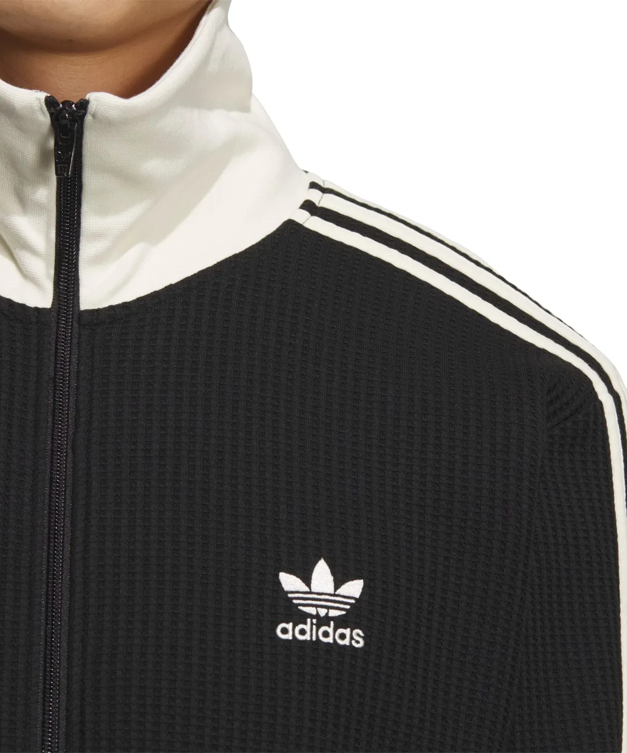 Толстовка adidas Waffle Classic Track Top, черная — фото 2