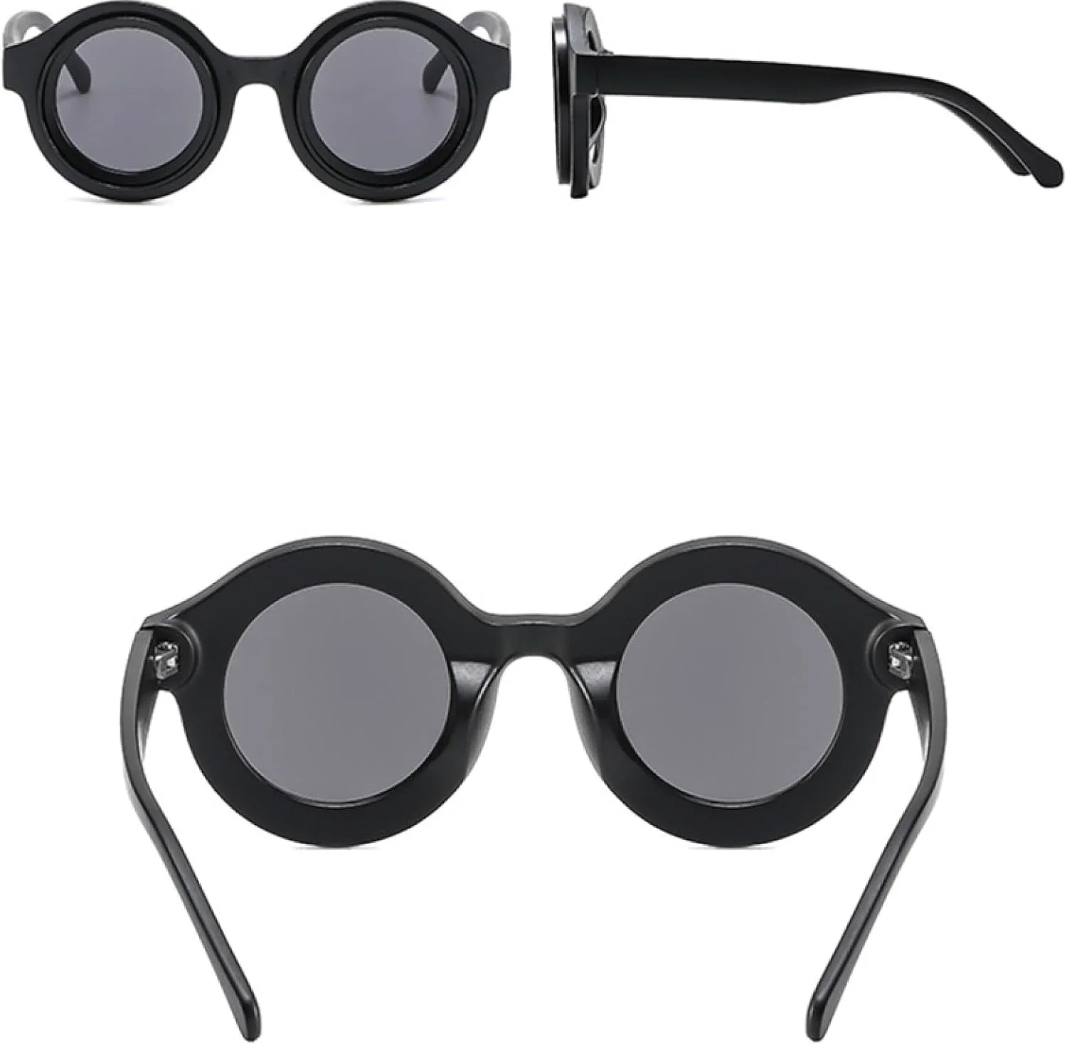 

Модные круглые женские солнцезащитные очки конфетных цветов в стиле ретро-панк для мужчин, трендовые очки с защитой от УФ-излучения UV400 TVTBBVV, Red Gray