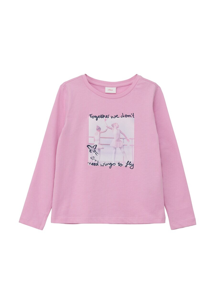 

Лонгслив s.Oliver Shirt, розовый