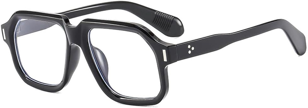 

Мужские солнцезащитные очки в стиле ретро для активного отдыха, желто-синие, с защитой от УФ-излучения UV400; женские солнцезащитные очки в стиле панк с заклепками HVTVTLA, Black Clear